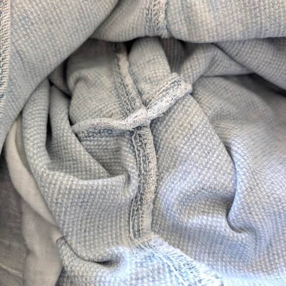 Vintage London London Womens Sz S Denim Two Tone Pinstriped One Piece Overalls - Picture 9 of 12